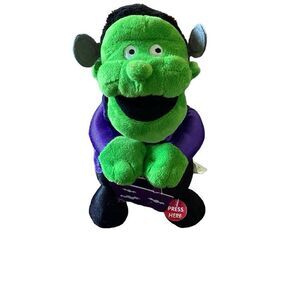 Sound N Light Animatronics FRANKENSTEIN Plush 10” Halloween Sings MONSTER MASH